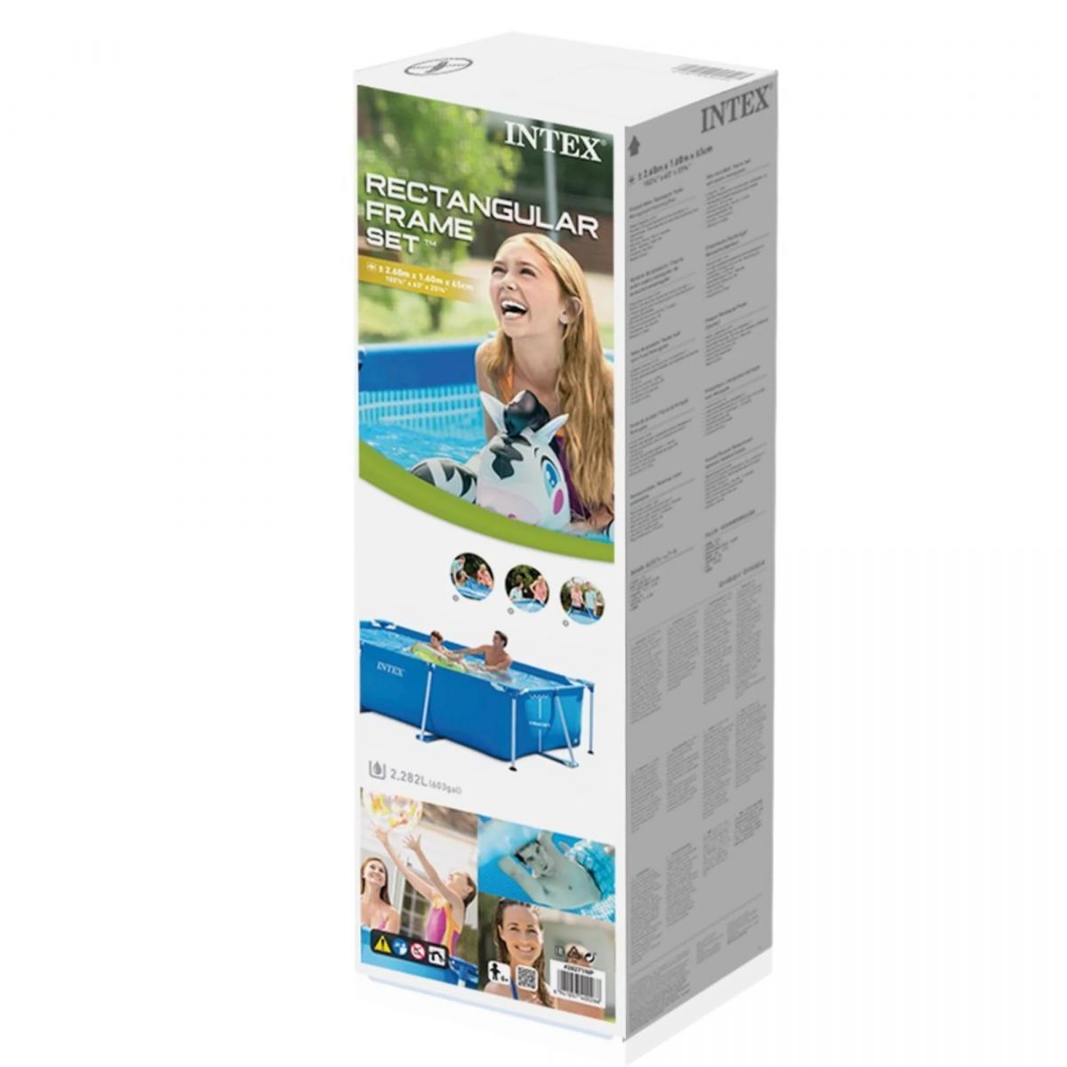 Бассейн каркасный 220×150×60 см без фильтра-насоса прямоугольный INTEX 28270NP Бассейн каркасный 220×150×60 см без фильтра-насоса прямоугольный INTEX 28270NP